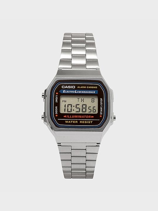 CASIO 카시오 A168WA-1 공용 메탈밴드 손목시계