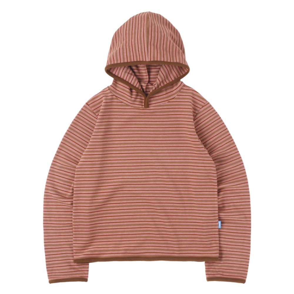 Stripe Taped Hoodie - Pink