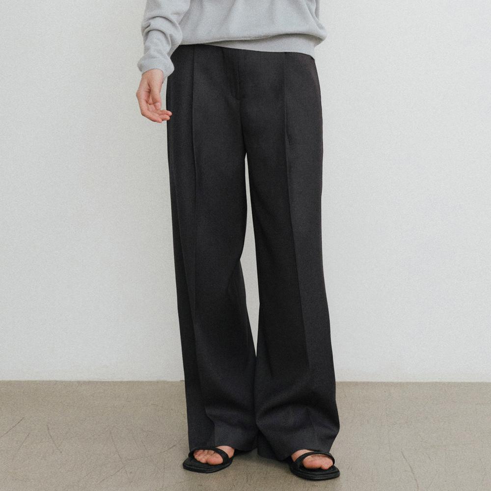 [1차 리오더] Peter one-tuck wide slacks_2colors