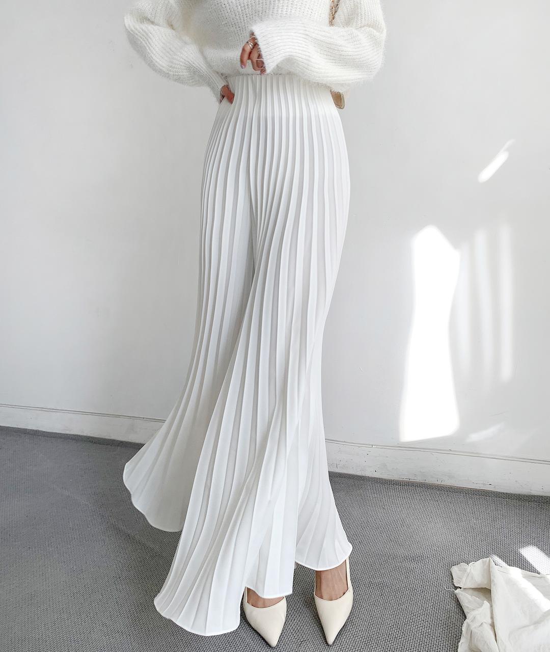 [자체제작무배] 스프링 와이드 플리츠슬렉스(6col)