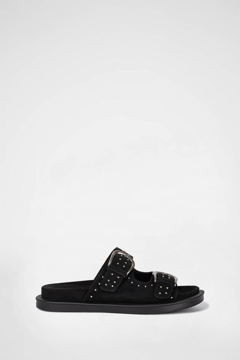 DUOLY BUCKLE SLIDE / BLACK