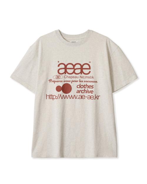WEB LOGO T-SHIRTS [OATMEAL]