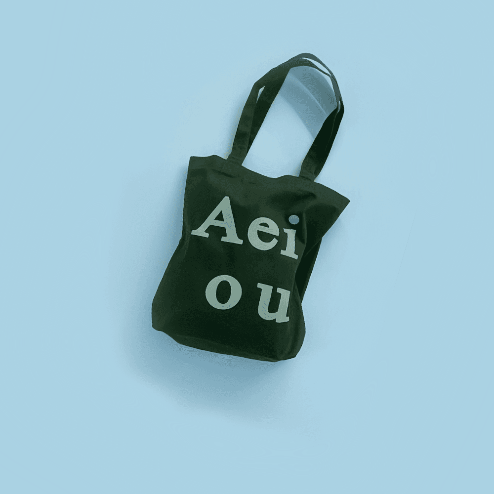 Aeiou Logo Bag (Cotton 100%) Jungle