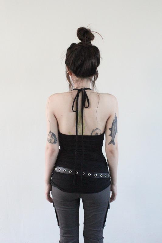 cutting halter sleeveless (4color)