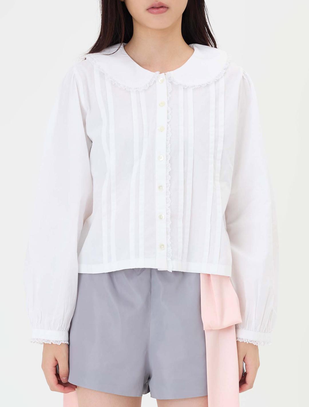 샌디 리앙 그로브 탑 화이트 - empty