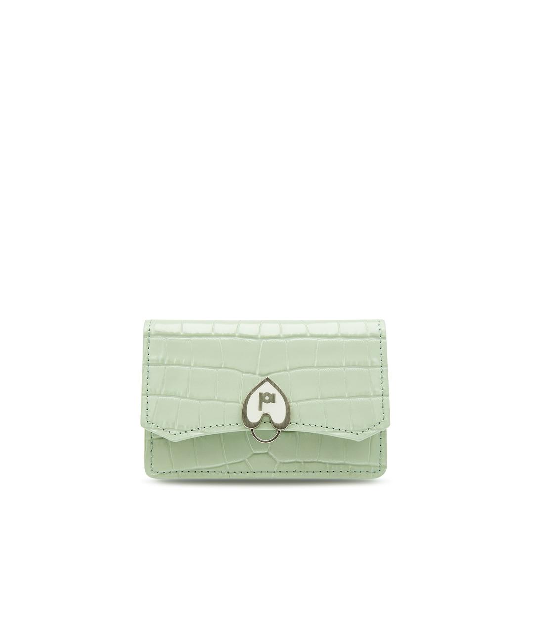 Comba Accordion Wallet Croco Fog Green