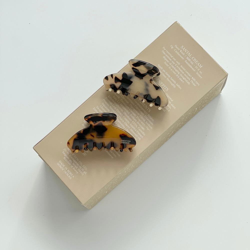 프랑스핀 미니 클래식 헤어 집게핀 반묶음 삔