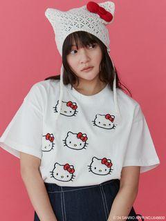 【ハローキティコラボ】ハローキティたくさんＴシャツ