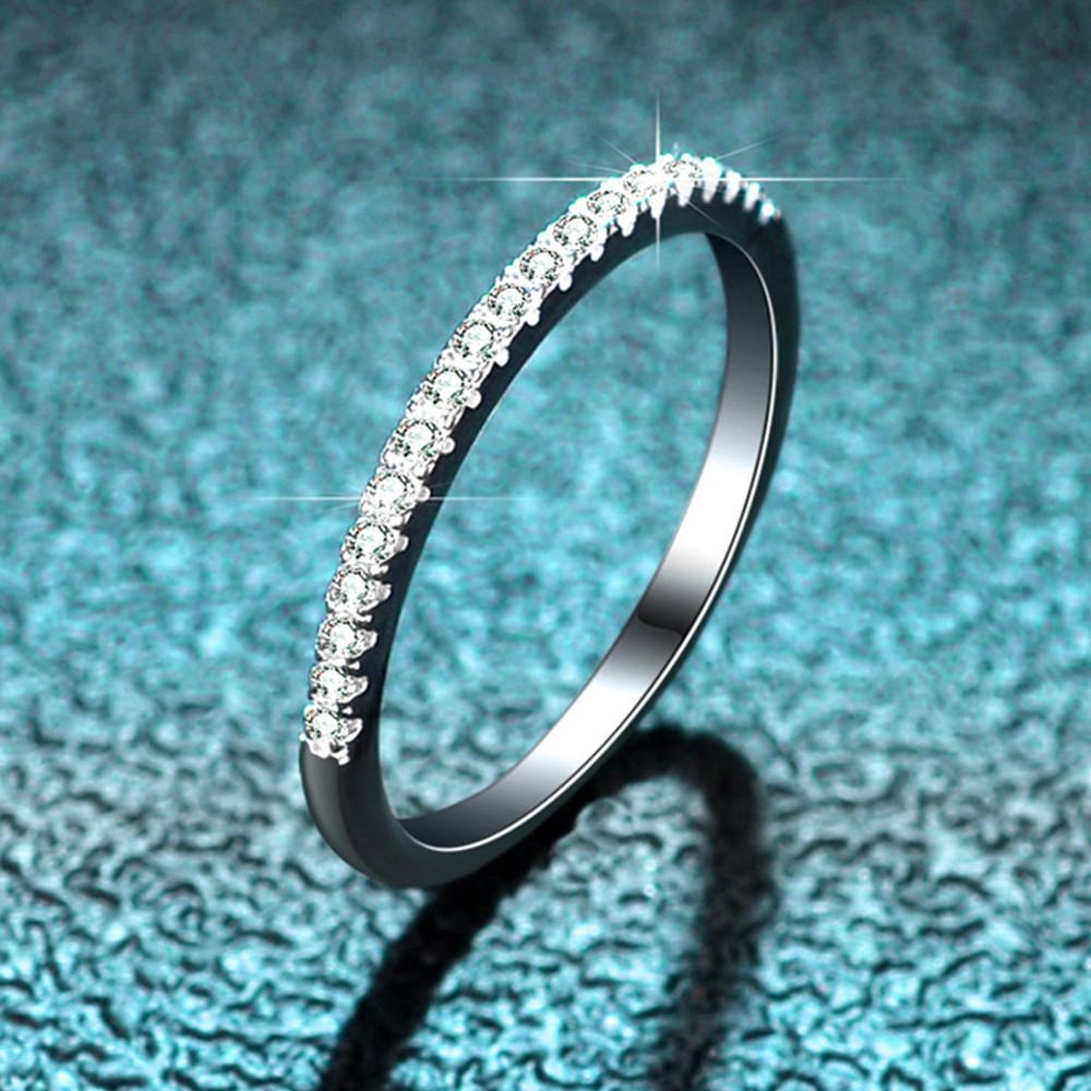 [GRA인증서/엑설런트컷팅/D-Color] 루이뱅 모이사나이트 다이아 솔리테어 심플 레이어드 반지