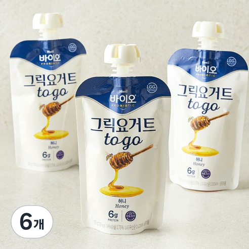 매일바이오 그릭 요거트 허니, 120g, 6개 - 마시는 요구르트 | 쿠팡