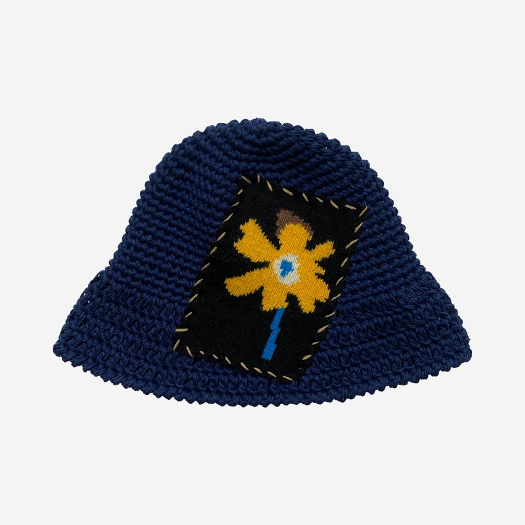 COTTON FLOWERING BUCKET NAVY