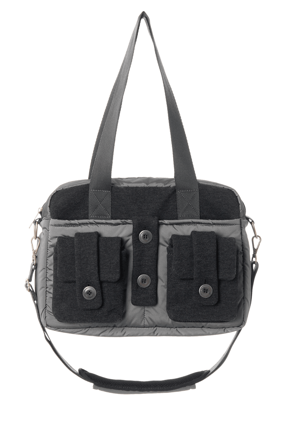 BUTTON POCKET BAG_CHARCOAL