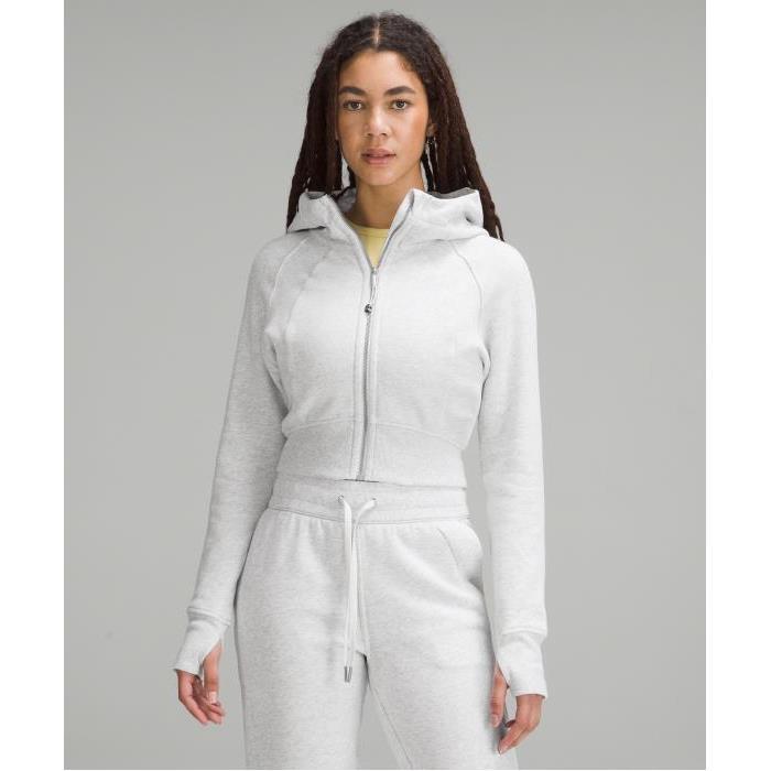 룰루레몬(lululemon) 스쿠바 풀집업 크롭 후디 (헤더 코어 울트라 라이트 그레이) - 사이즈 & 후기 | 퍼포먼스