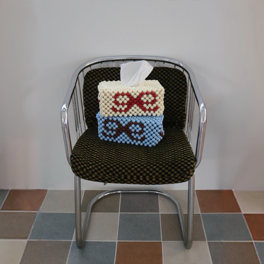 알사탕으로 만든 리본 티슈케이스(주문 후 5-10일 소요)