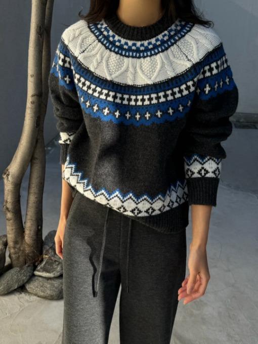 그로브 노르딕 피셔맨 니트