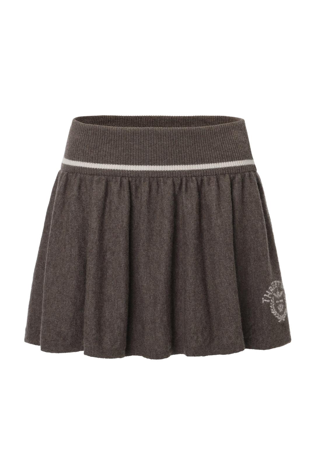 Isabel emblem knit skirt