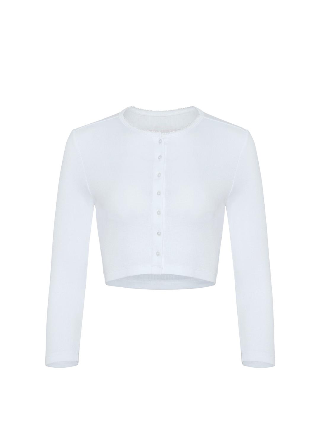 Cardi crop top - White - SM