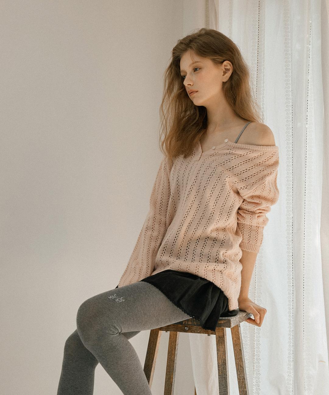 [12/17 순차배송] Blake Wool Knit Dress ( Pink )