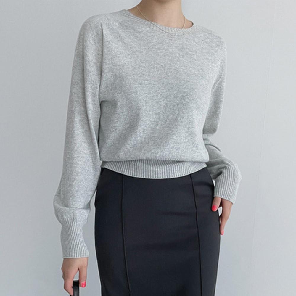 베르 홀가먼트 라운드 니트 [4color]