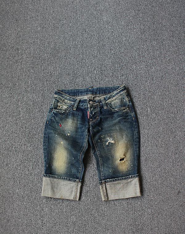 DSQUARED2 Grunge Detail Roll up Jeans[M]