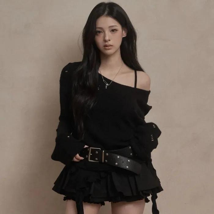 Damage Punching Knit (black)