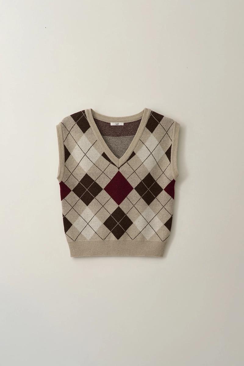 oder - 램스울 아가일 베스트-베이지