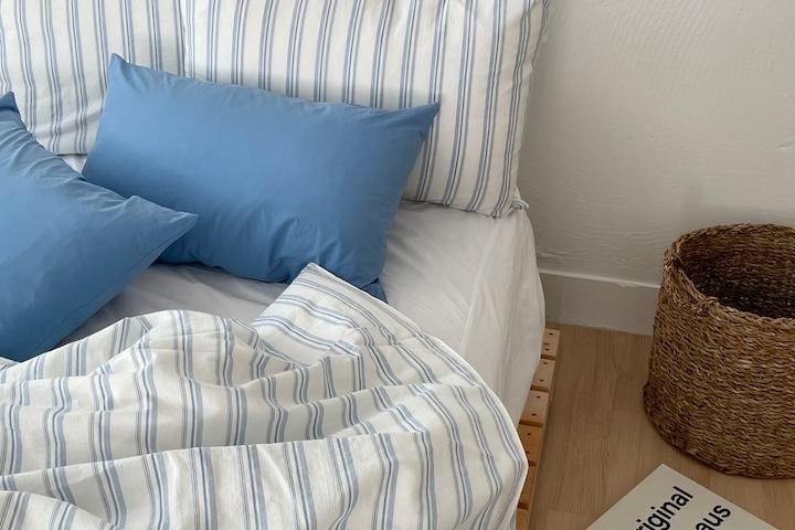 베이 스트라이프 베개커버 2size