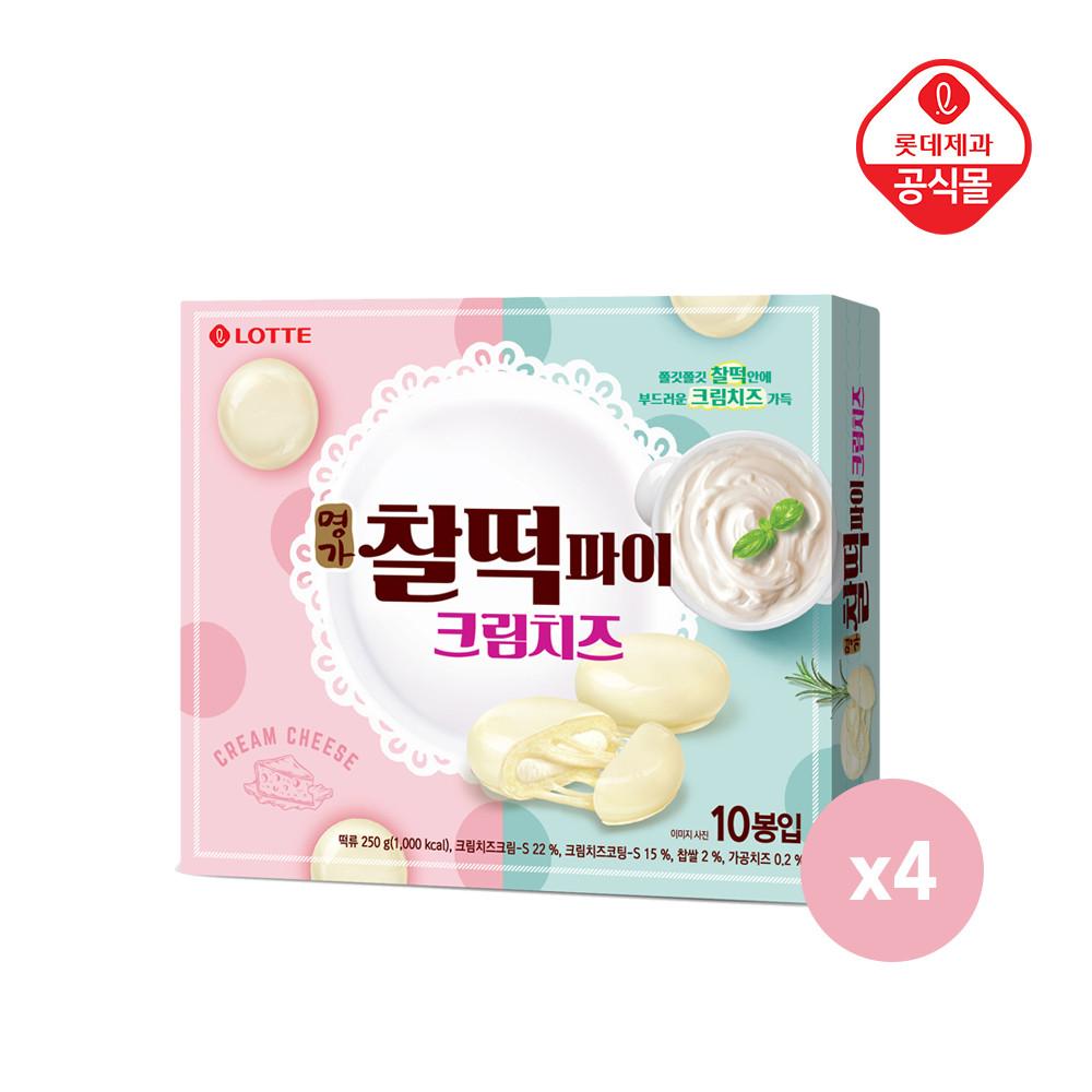 롯데제과 찰떡파이 크림치즈 250gX4갑