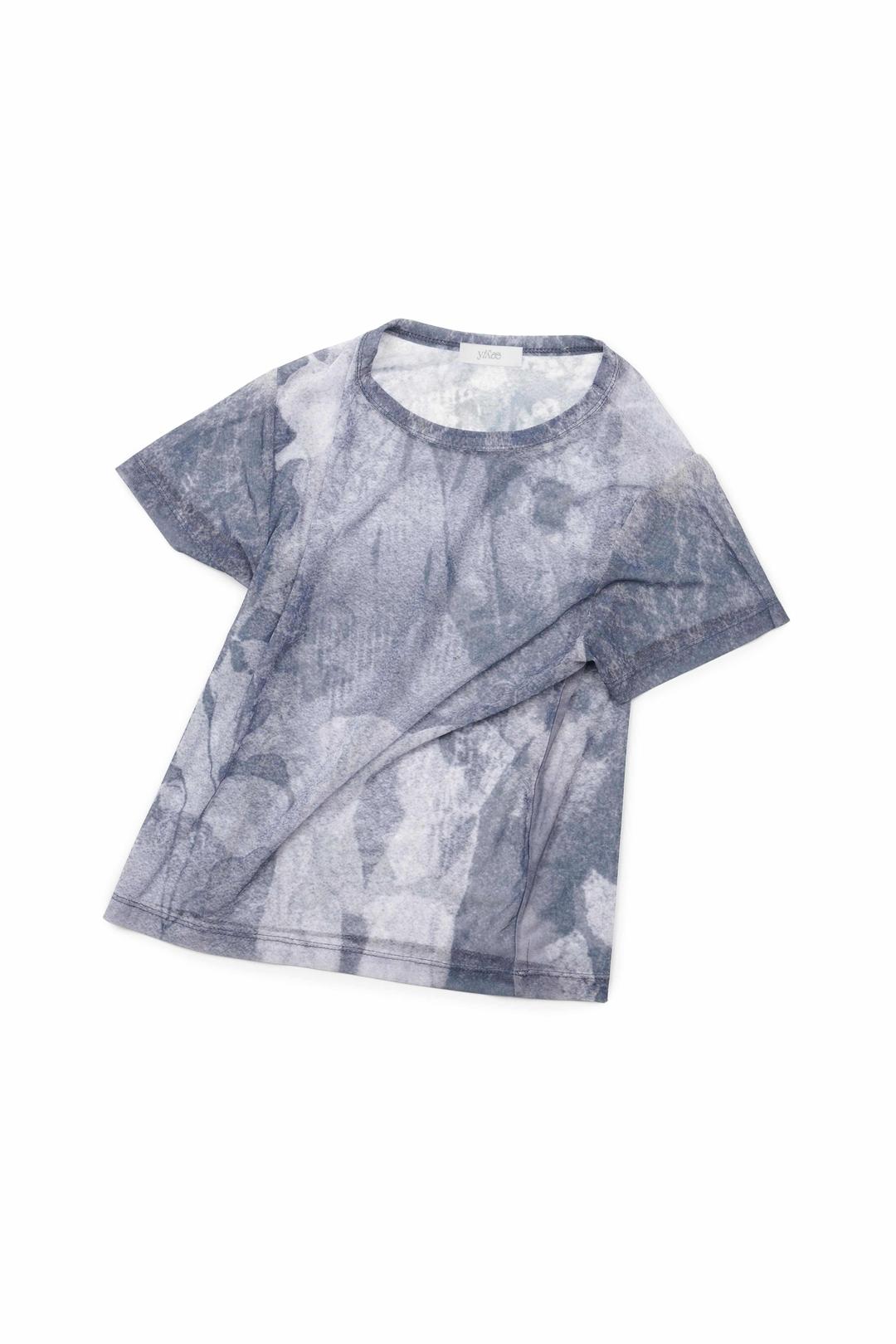 Sheer Ethereal Mash Short Sleeve Grey