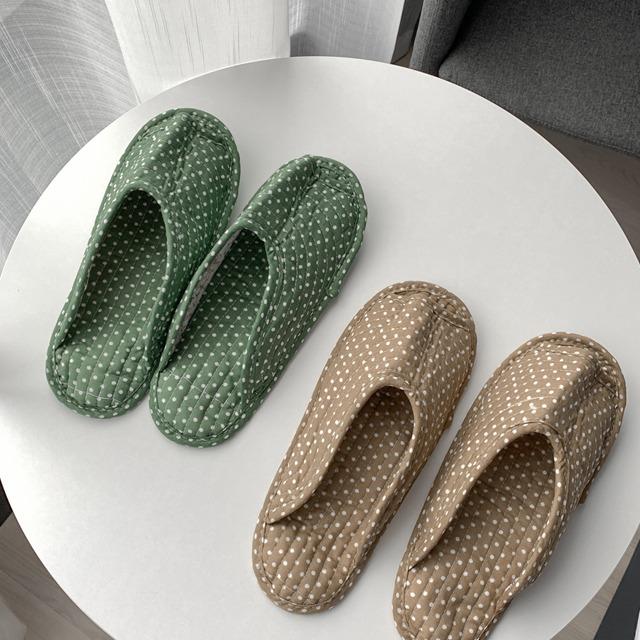 도트 실내용슬리퍼 (거실화/면실내화/덧신/비행기실내화)