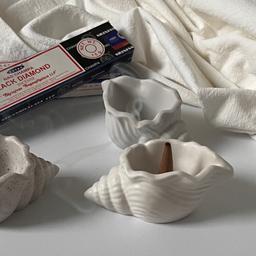 [maid] conch holder tray 소라 오브제 인센스홀더 인테리어 촬영소품