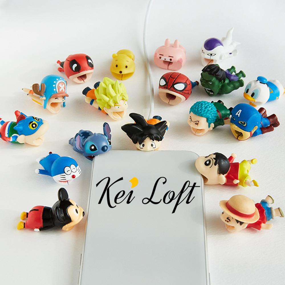 캐릭터 케이블 프로텍터 단선방지 보호캡 동물 케이블바이트 100여종