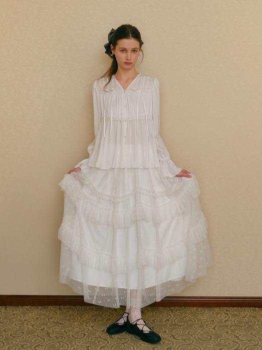 Cest_Fairy lace mesh cake skirt