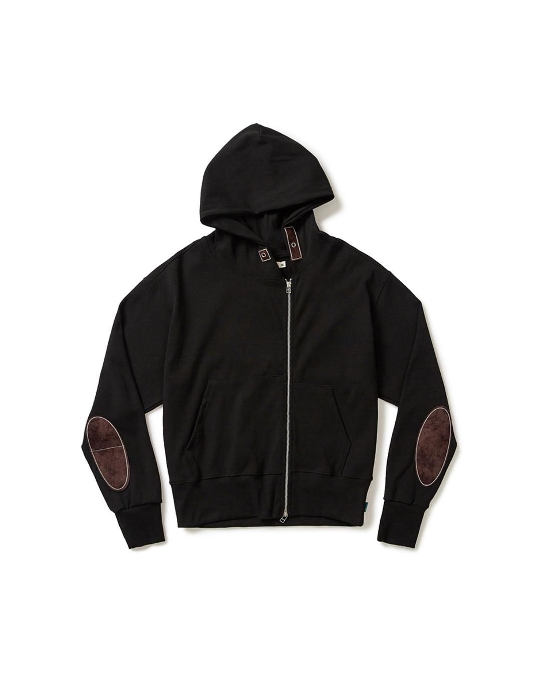 Writer hooded zip-up / Black