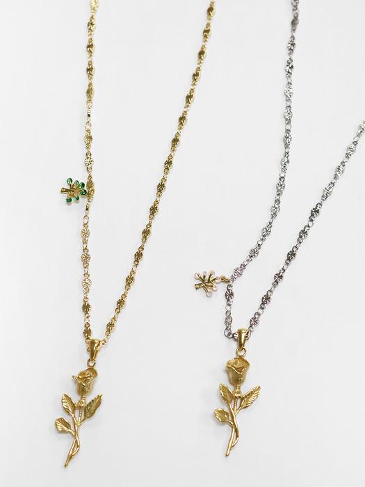 Dear rose necklace (2color)