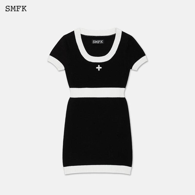 Compass 클래식 캐시미어 니트 드레스 블랙 - S