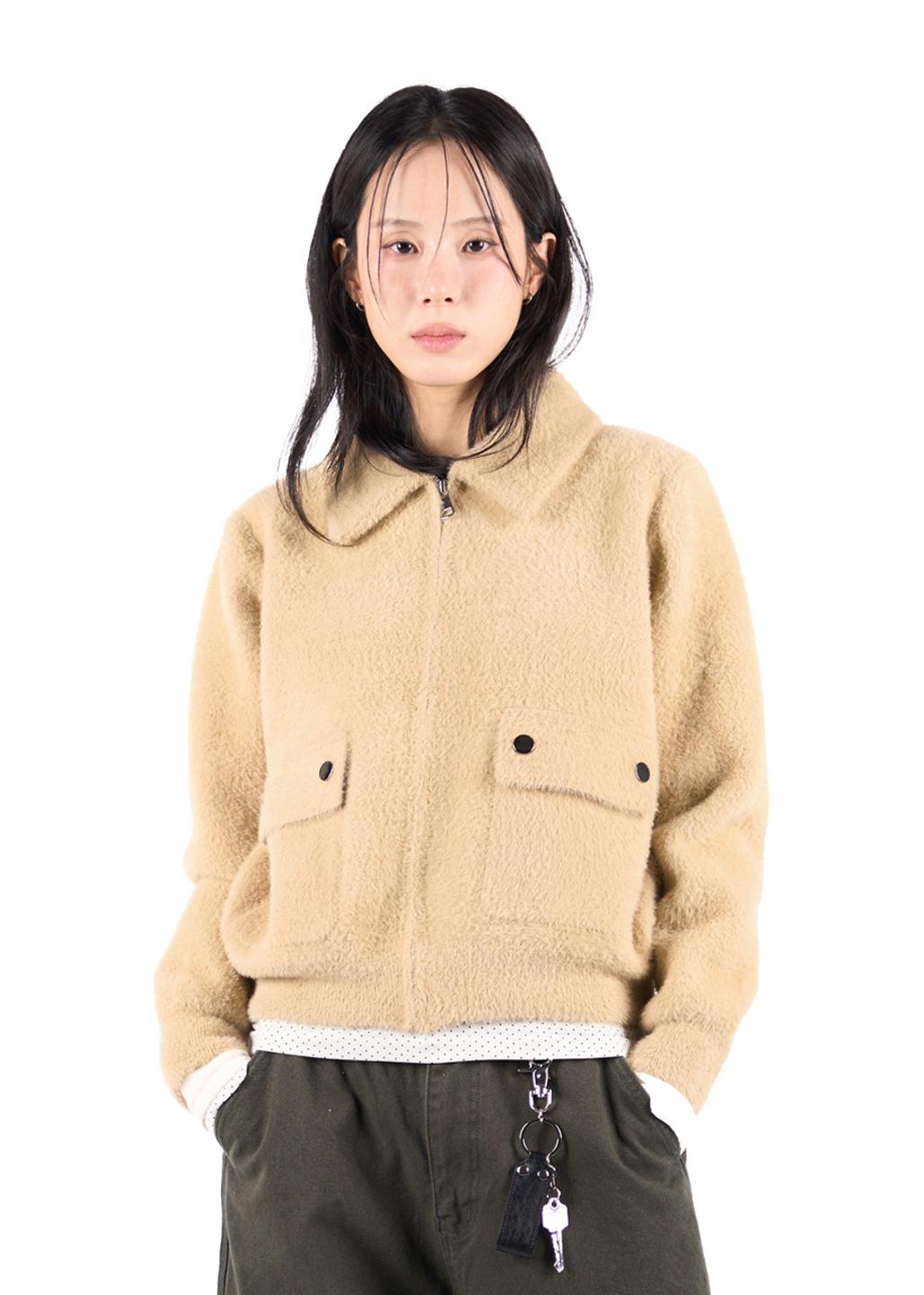릿킴 FLAP POCKET FUR ZIP-UP