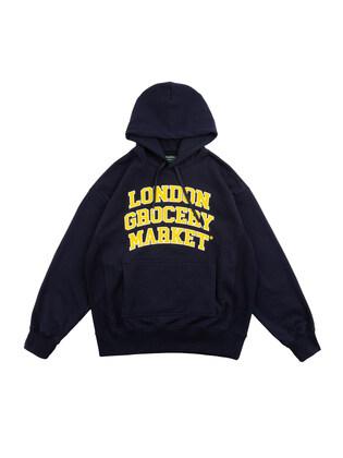 College Logo Heavyweight Hoodie (Navy)