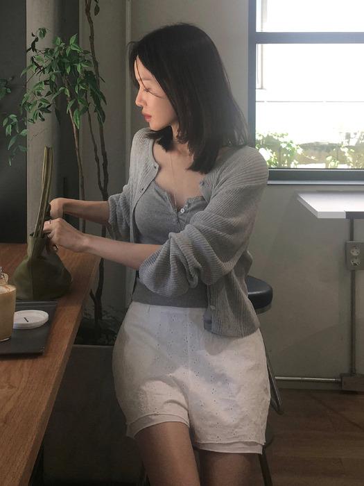 Boboli summer cardigan (melange gray)