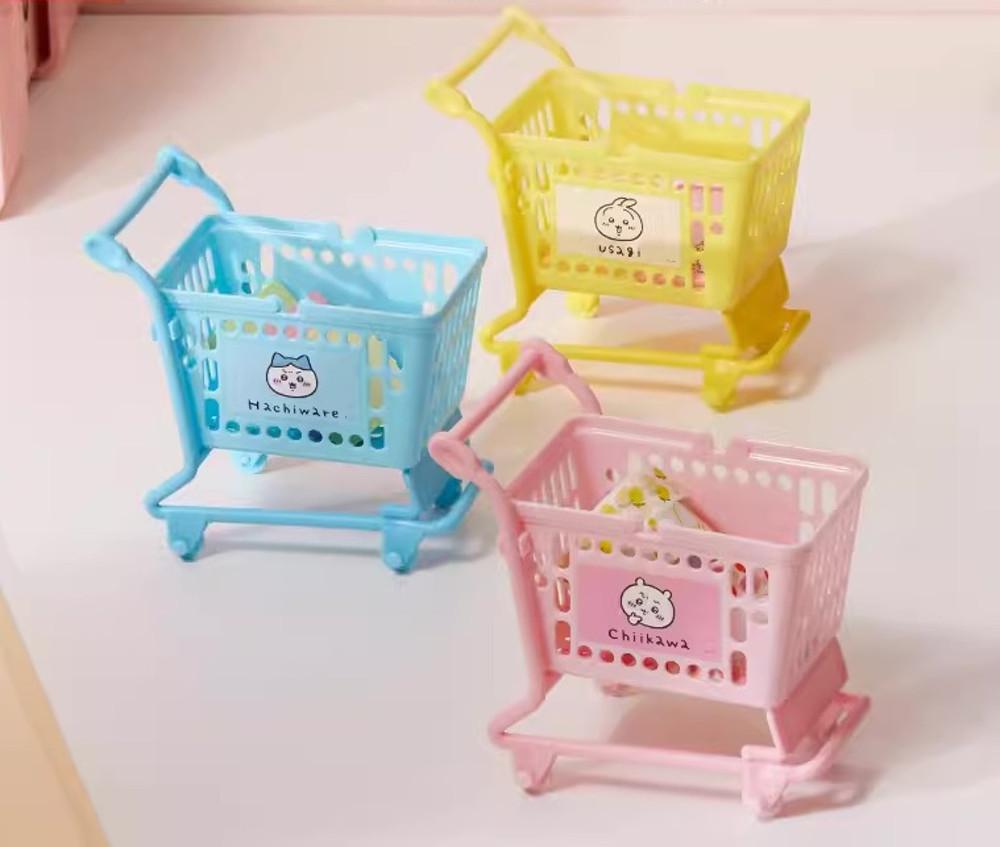 미니소 먼작귀 미니 수납 카트 치이카와 우사기 하치와레  chiikawa