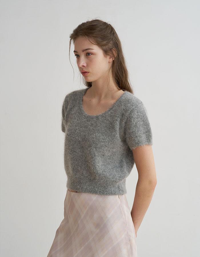 [2nd] Como alpaca knit_gray