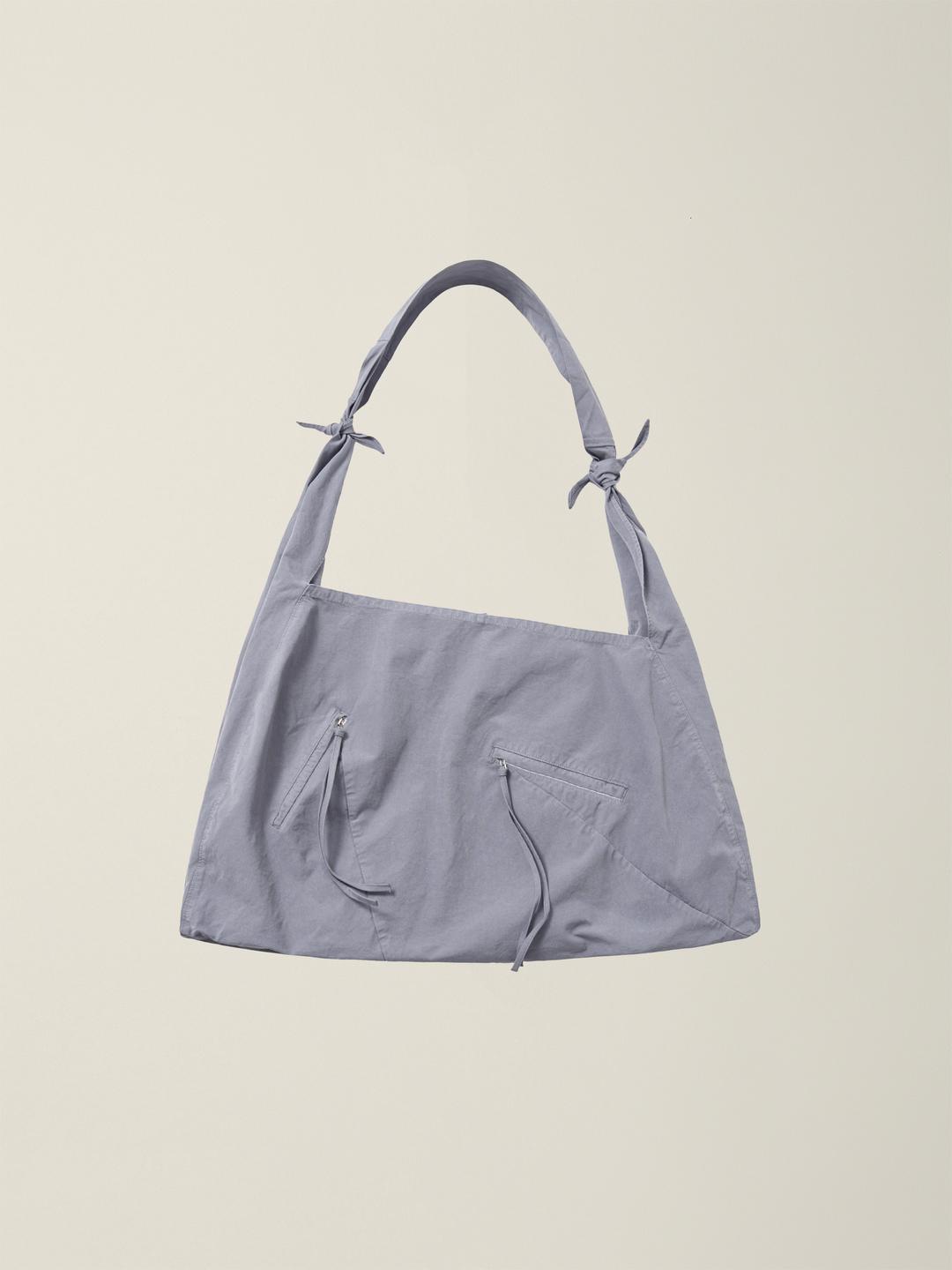 GARMENT DYED 2 WAY STRAP TOTE BAG (LARGE)  SLATE GREY