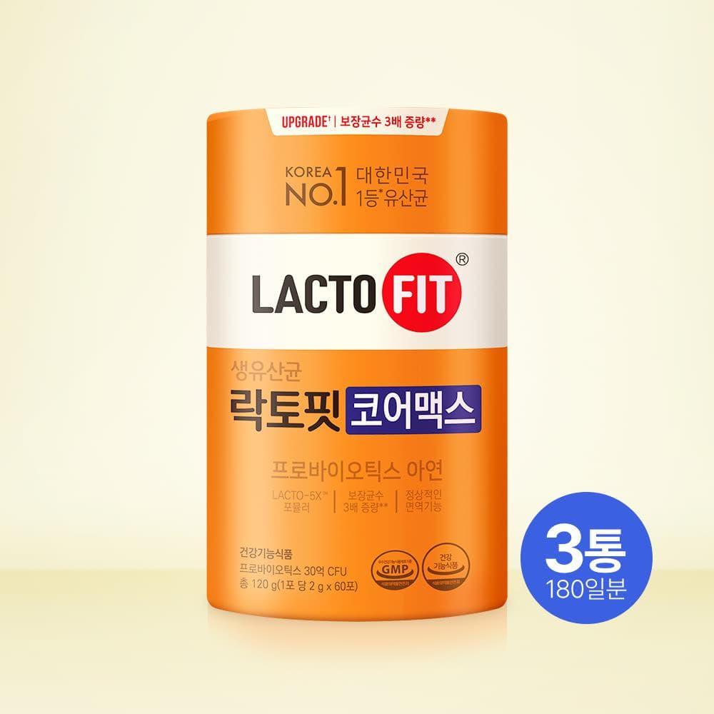 락토핏 코어맥스 3통 (180일분)