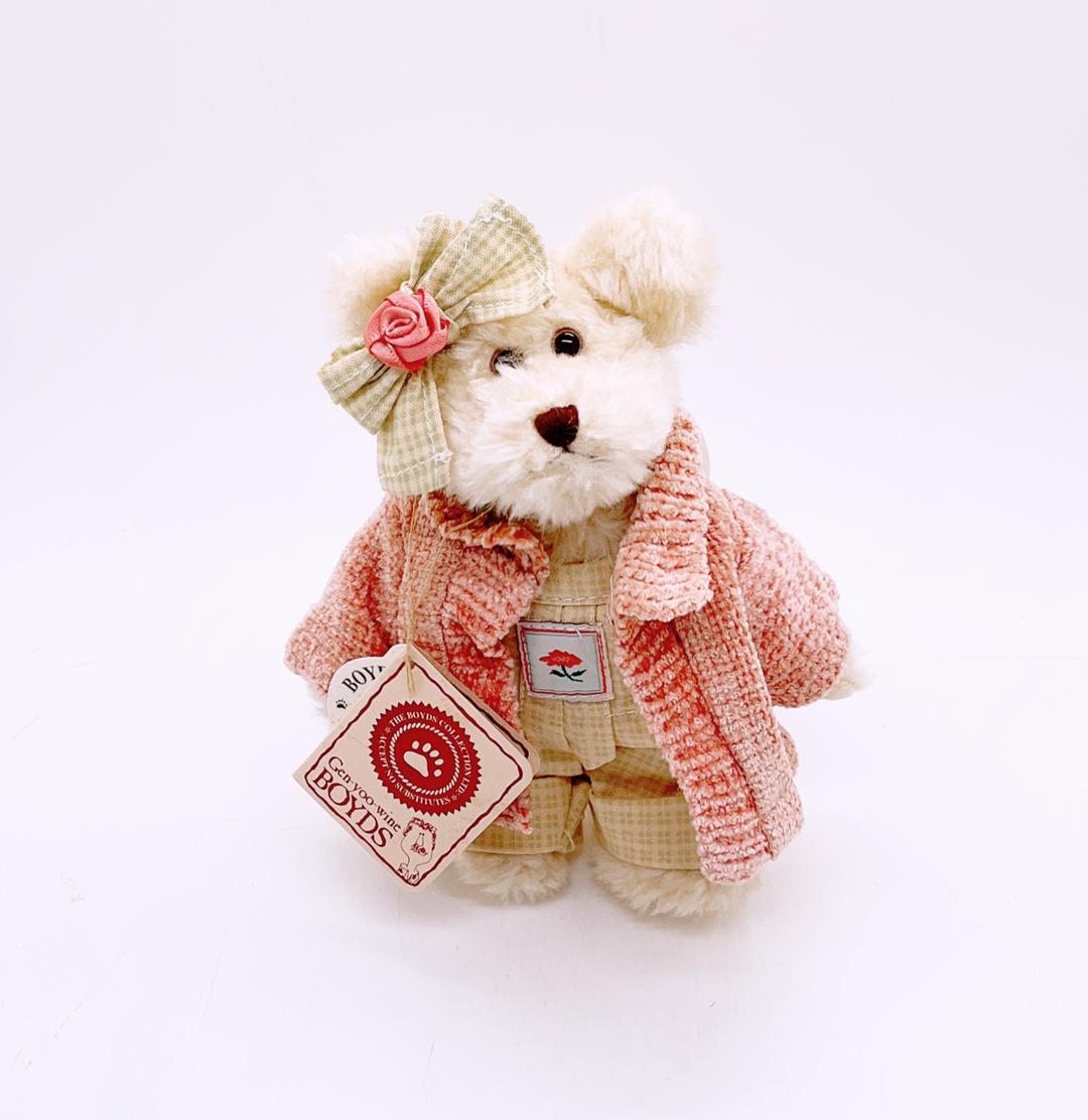 Flower embroidery pastel boyds bear