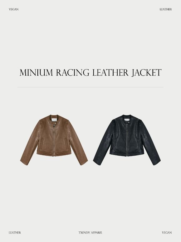 [MADE] 미니엄 레이싱 레더 자켓