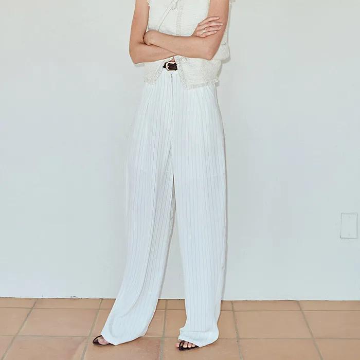 [신민아,지올팍 착용] Martin pinstripe slacks