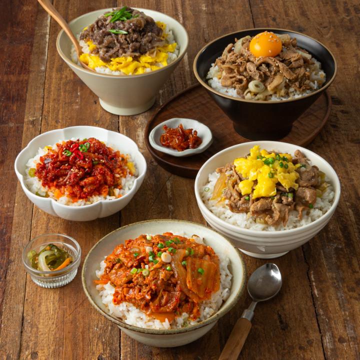 렌지쿠캣 덮밥 6종 (쭈꾸미/숯불고기/규동 외 2종)