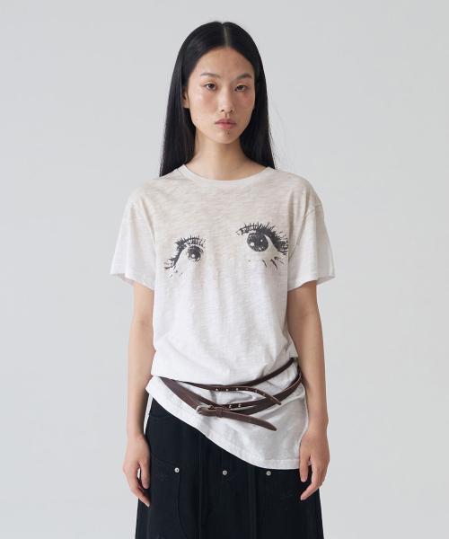 Eye Graphic Short Sleeve Tee_White