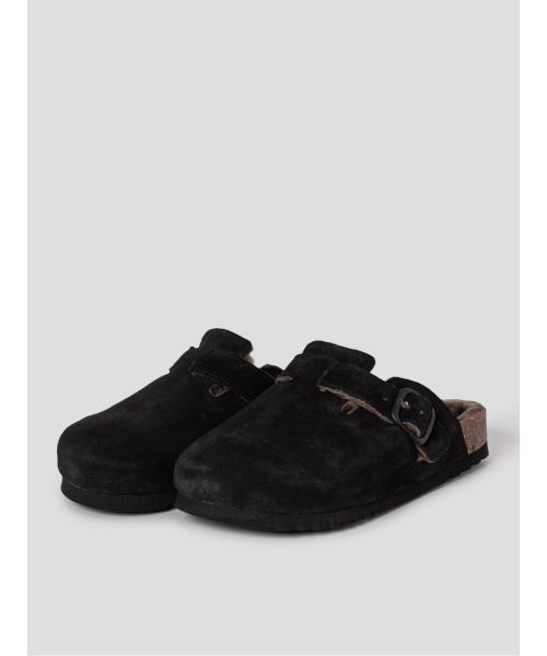 (WOMEN) 스웨이드 코르크 크로그  블랙 (HH59K2C805)