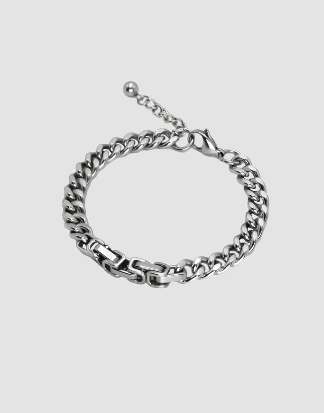 MIX CHAIN SS BRACELET